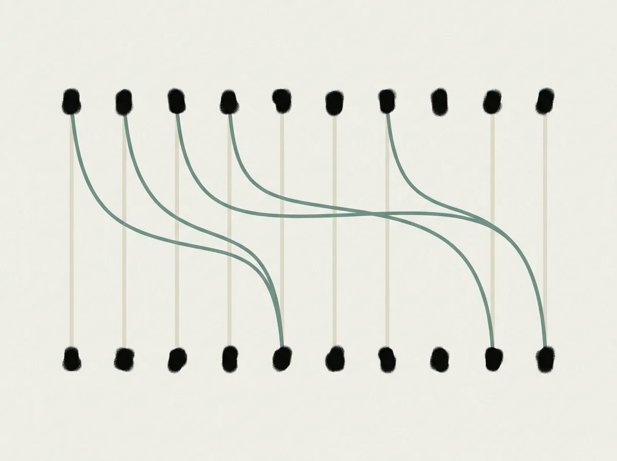 Phase one matches on the key. Phase two recovers the rows whose key was misread.