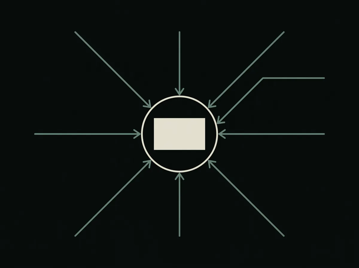 One shared library, one lock, eight threads that have to wait.